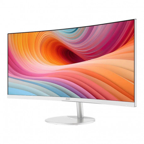 Монитор 34" MSI PRO MP341CQW E12 Curved VA, 3440x1440, 120Hz, 4ms, 300сd/m, 3500:1, HDR | 2xHDMI(2.0b), DP(1.4a) | InPSU, Speakers, Vesa 100, White-1