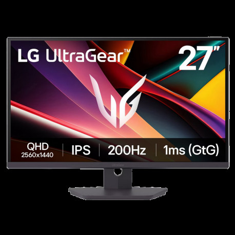 Монитор 27" LG 27G610A-B IPS, 2560x1440, 200Hz, 1ms, 400сd/m, 1000:1, HDR10 | 2xHDMI(2.0), DP(1.4) | HAS, Pivot, Swivel, ExPSU, Vesa 100, Black