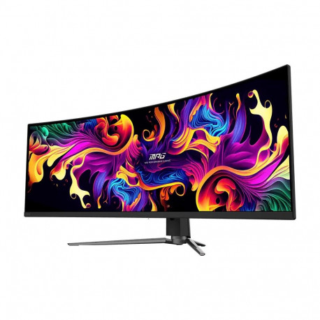 Монитор 49" MSI MPG 491CQP QD-OLED Curved QD-OLED, 5120x1440, 144Hz, 0,03ms, 250сd/m, 1500000:1, HDR | 2xHDMI(2.1), DP(1.4a), Type-C(PD-90W), 2xUSB2.0 | HAS, Swivel, InPSU, Vesa 100, Black-1