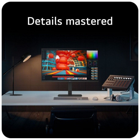 Монитор 31.5" LG 32U720A-B VA, 3840x2160, 60Hz, 5ms, 250сd/m, 3000:1, HDR10 | 2xHDMI(2.0), DP(1.4), Type-C(PD-90W), 2xUSB3.0 | HAS, Swivel, ExPSU, Speakers, Vesa 100, Black-10