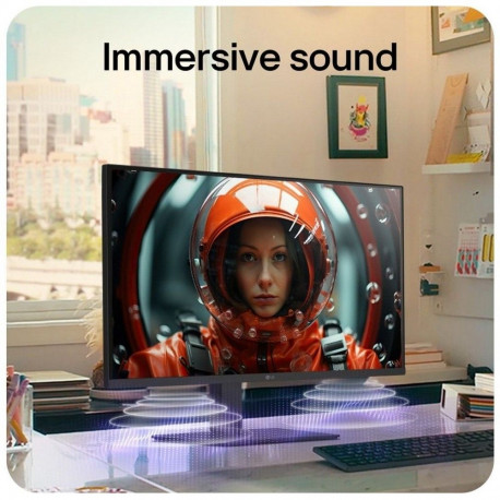 Монитор 31.5" LG 32U720A-B VA, 3840x2160, 60Hz, 5ms, 250сd/m, 3000:1, HDR10 | 2xHDMI(2.0), DP(1.4), Type-C(PD-90W), 2xUSB3.0 | HAS, Swivel, ExPSU, Speakers, Vesa 100, Black-16