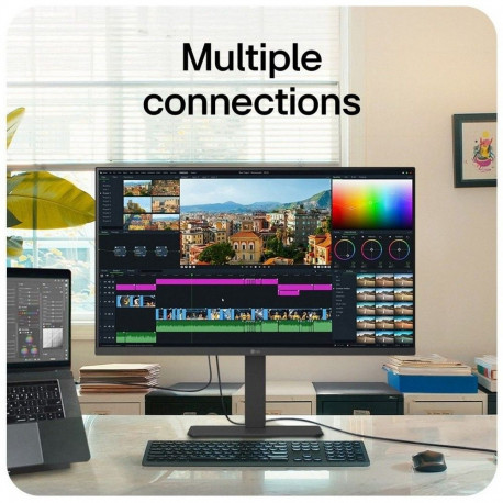 Монитор 31.5" LG 32U720A-B VA, 3840x2160, 60Hz, 5ms, 250сd/m, 3000:1, HDR10 | 2xHDMI(2.0), DP(1.4), Type-C(PD-90W), 2xUSB3.0 | HAS, Swivel, ExPSU, Speakers, Vesa 100, Black-15