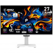 Монитор 26.5" MSI PRO MAX 271UPXW12G QD-OLED, 3840x2160, 120Hz, 0,03ms, 250сd/m, 1500000:1, | 2xHDMI(2.1), DP(1.4a), Type-C(PD-98W), Type-C(PD-15W), 4xUSB3.2 | HAS, Pivot, Swivel, InPSU, Speakers, Vesa 100, White