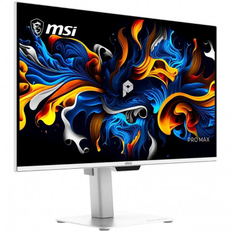 Монитор 26.5" MSI PRO MAX 271UPXW12G QD-OLED, 3840x2160, 120Hz, 0,03ms, 250сd/m, 1500000:1, | 2xHDMI(2.1), DP(1.4a), Type-C(PD-98W), Type-C(PD-15W), 4xUSB3.2 | HAS, Pivot, Swivel, InPSU, Speakers, Vesa 100, White-1