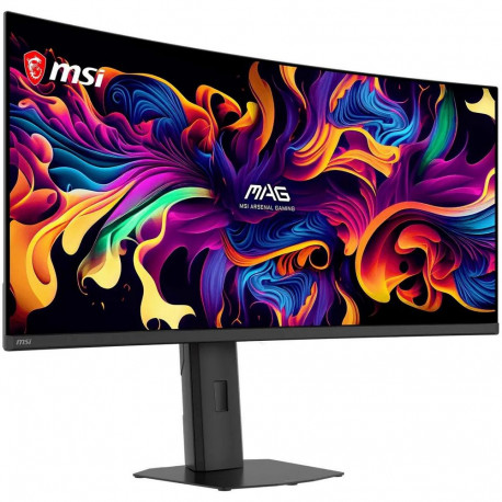 Монитор 34.18" MSI MAG 341CQP QD-OLED X28 Curved QD-OLED, 3440x1440, 280Hz, 0,03ms, 250сd/m, 1500000:1, HDR | 2xHDMI(2.1), DP(1.4a), Type-C(PD-15W) | HAS, Swivel, InPSU, Vesa 100, Black-1