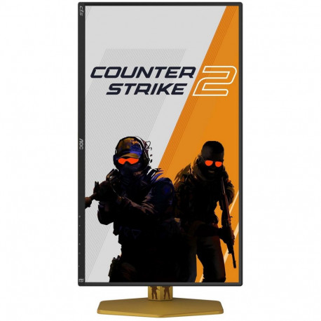 Монитор 24.5" AOC CS25G IPS (Fast IPS), 1920x1080, 300Hz, 1ms, 400сd/m, 1000:1, 2xHDMI(2.0), DP(1.4), Pivot, InPSU,, Vesa 100, Black/Orange-6