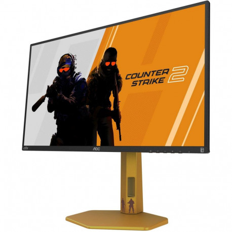 Монитор 24.5" AOC CS25G IPS (Fast IPS), 1920x1080, 300Hz, 1ms, 400сd/m, 1000:1, 2xHDMI(2.0), DP(1.4), Pivot, InPSU,, Vesa 100, Black/Orange-2