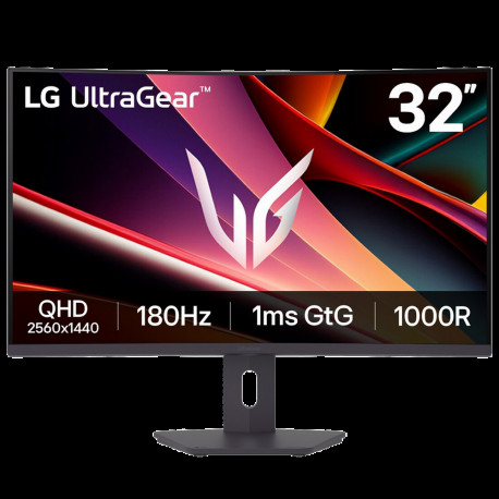 Монитор 31.5" LG 32G600A-B Curved VA, 2560x1440, 180Hz, 1ms, 300сd/m, 3000:1, HDR10 | 2xHDMI(2.0), DP(1.4) | HAS, Swivel, ExPSU, Vesa 100, Black