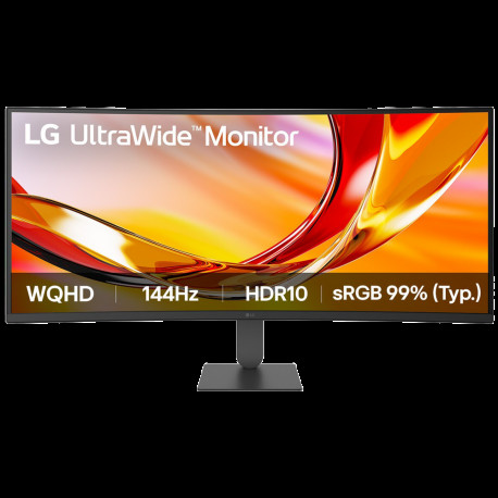 Монитор 34" LG 34U620B-B Curved VA, 3440x1440, 144Hz, 5ms, 300сd/m, 3000:1, HDR10 | 2xHDMI(2.0), DP(1.4) | HAS, ExPSU, Vesa 100, Black
