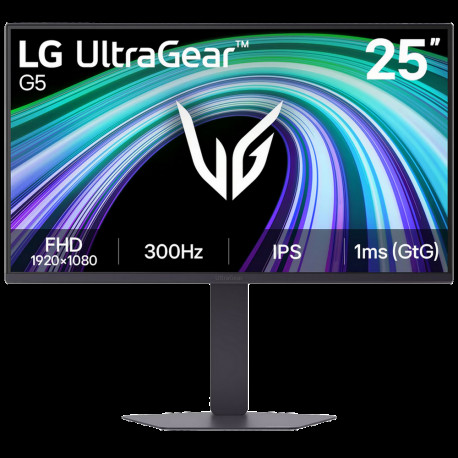 Монитор 24.5" LG 25G550B-B IPS, 1920x1080, 300Hz, 1ms, 300сd/m, 1000:1, HDR10 | 2xHDMI(2.0), DP(1.4) | HAS, Pivot, Swivel, ExPSU, Vesa 100, Black