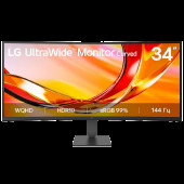Монитор 34" LG 34U640B-B Curved VA, 3440x1440, 144Hz, 5ms, 300сd/m, 4000:1, HDR10 | 2xHDMI(2.0), DP(1.4), Type-C(PD-65W), 2xUSB3.2 | HAS, ExPSU, Vesa 100, Black
