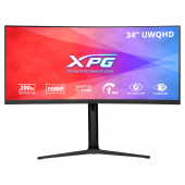Монитор 34" XPG RIFT R34WXC Black (VA (Curved), 3440x1440, 21:9, 8bits, 200Hz, 350cd/m, 1ms, 4000:1, 2хHDMI2.0, 2хDP1.4, HAS, Vesa 75х75 )