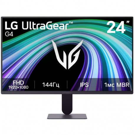 Монитор 23.8" LG 24G414B-B IPS, 1920x1080, 144Hz, 5ms, 250сd/m, 1500:1, HDR10 | HDMI(2.0), DP(1.4) | HAS, Swivel, ExPSU, Speakers, Vesa 100, Black