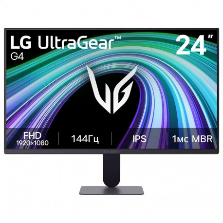 Монитор 23.8" LG 24G411B-B IPS, 1920x1080, 144Hz, 5ms, 250сd/m, 1500:1, HDR10 | HDMI(2.0), DP(1.4) | ExPSU, Vesa 100, Black