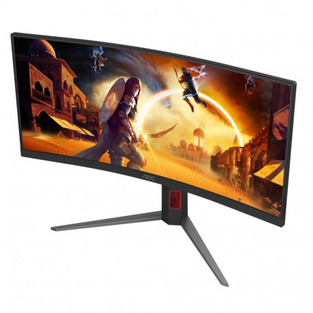 Монитор 34" AOC CU34G4H Black (3440x1440, Fast VA, 200Hz, 80M:1, 300cd, 1ms, 2xHDMI 2.0, DP 1.4, H. adj 130mm, VESA, Speakers 2х5Вт, InPSU, Black-4