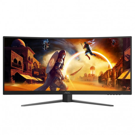 Монитор 34" AOC CU34G4H Black (3440x1440, Fast VA, 200Hz, 80M:1, 300cd, 1ms, 2xHDMI 2.0, DP 1.4, H. adj 130mm, VESA, Speakers 2х5Вт, InPSU, Black-5
