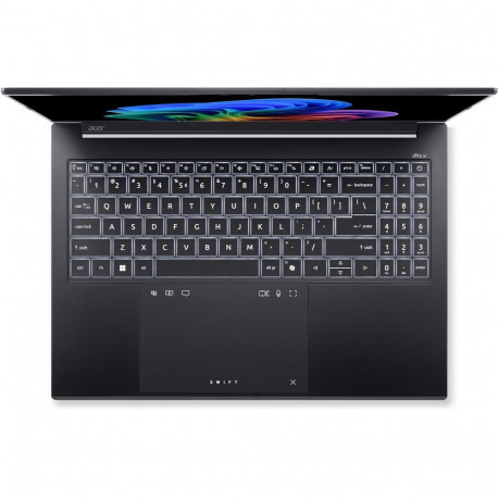 Ноутбук Acer Swift Go 16 SFG16-74-568D Intel Core Ultra 5 226V/16Gb (soldered D5)/SSD1Tb/UMA/16"/OLED/WUXGA+/2048x1280/120Hz/NoOS/Black/1.52kg-9
