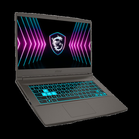 Ноутбук MSI Thin 15 B2RVE-3451XRU Intel Core 7 240H/16Gb (1*16 D4)/SSD512Gb/RTX4050 6Gb (45W)/15.6"/IPS/FHD/1920x1080/144Hz/NoOS/RJ-45/Grey/1.86kg-1