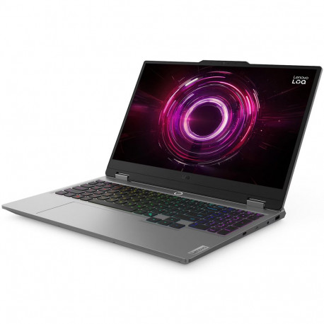 Ноутбук Lenovo LOQ 15AHP10 AMD Ryzen 7 250/16Gb (1*16 D5)/SSD512Gb/RTX5060 8Gb (100W)/15.6"/IPS/FHD/1920x1080/144Hz/Win11 (SL English)/RJ-45/Luna Grey/2.4kg-3