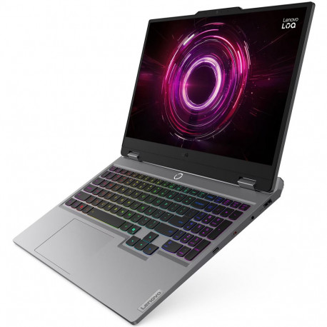 Ноутбук Lenovo LOQ 15AHP10 AMD Ryzen 7 250/16Gb (1*16 D5)/SSD512Gb/RTX5060 8Gb (100W)/15.6"/IPS/FHD/1920x1080/144Hz/Win11 (SL English)/RJ-45/Luna Grey/2.4kg-1