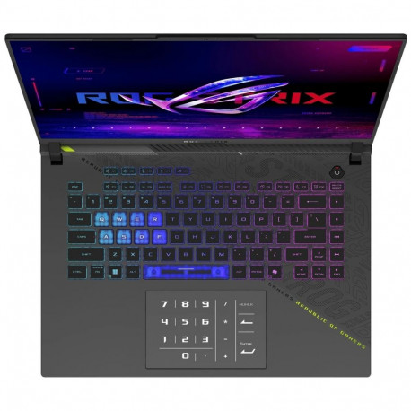 Ноутбук ASUS ROG Strix G16 G614PR-RV089 AMD Ryzen 9 8940HX/32Gb (2*16 D5)/SSD1Tb/RTX5070 Ti 12Gb (140W)/16"/IPS/WUXGA/1920x1200/165Hz/NoOS/RJ-45/Grey/2.5kg-2