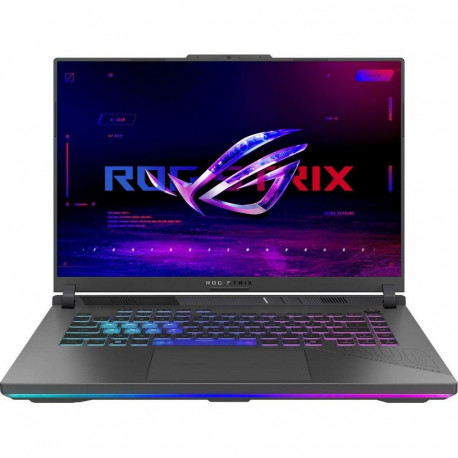 Ноутбук ASUS ROG Strix G16 G614PR-RV027 AMD Ryzen 9 8940HX/16Gb (1*16 D5)/SSD1Tb/RTX5070 Ti 12Gb (140W)/16"/IPS/WUXGA/1920x1200/165Hz/NoOS/RJ-45/Grey/2.5kg