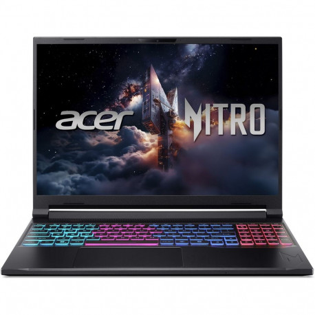 Ноутбук Acer Nitro V 16S ANV16S-71-71MF Intel Core 7 240H/16Gb (1*16 D5)/SSD1Tb/RTX5060 8Gb (85W)/16"/IPS/WQXGA/2560x1600/180Hz/NoOS/RJ-45/Black/2.1kg