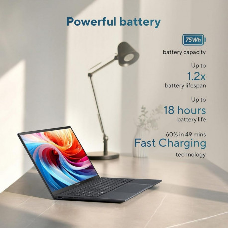 Ноутбук ASUS Zenbook 14 UX3405CA-U7512 Intel Core Ultra 7 255H/16Gb (soldered D5)/SSD512Gb/UMA/14"/OLED/Touch/WUXGA/1920x1200/120Hz/Win11 (SL English)/Grey/1.28kg-5