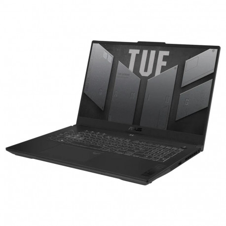 Ноутбук ASUS TUF Gaming A17 FA707NUG-HX182 AMD Ryzen 7 7445HS/16Gb (D5)/SSD512Gb/RTX4050 6Gb (115W)/17.3"/IPS/FHD/1920x1080/144Hz/NoOS/RJ-45/Mecha Gray/2.6kg-2