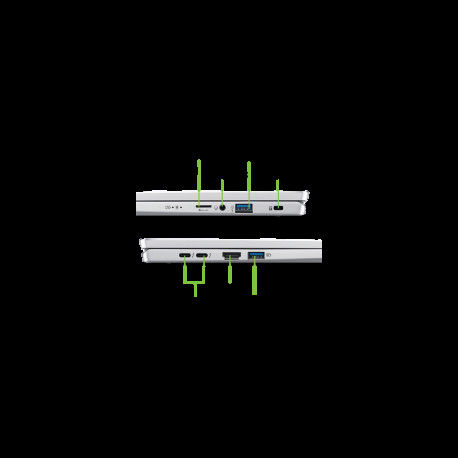 Ноутбук Acer Swift Go 14 SFG14-73-56KL Intel Core Ultra 5 125H/16Gb (soldered D5)/SSD512Gb/UMA/14"/OLED/WQXGA+/2880x1800/90Hz/NoOS/Silver/1.25kg-21