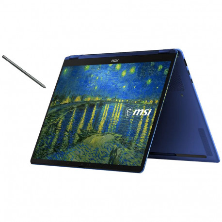 Ноутбук MSI Prestige 14 Flip AI+ Starry Night Over the Rhone-401RUY Intel Core Ultra X9 378H/32Gb (soldered D5)/SSD1Tb/UMA/14"/OLED/Touch/WUXGA/1920x1200/60Hz/Win11Pro/Star Blue/1.37kg-1