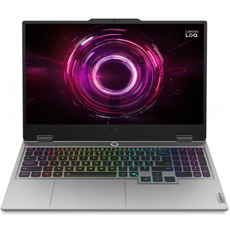 Ноутбук Lenovo LOQ 15AHP10 Gen 10 AMD Ryzen 7 250/16Gb (1*16 D5)/SSD512Gb/RTX5050 8Gb (100W)/15.6"/IPS/FHD/1920x1080/144Hz/Win11 (SL Polish)/RJ-45/Grey/2.4kg-1