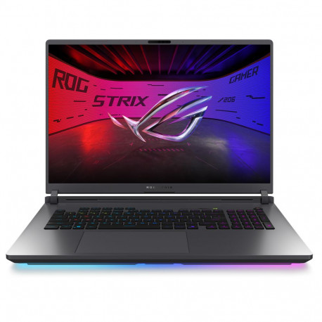 Ноутбук ASUS ROG Strix G18 G815JMR-TT241 Intel Core i9-14900HX/16Gb (2*8 D5)/SSD512Gb/RTX5060 8Gb (115W)/18"/IPS/WQXGA/2560x1600/300Hz/NoOS/RJ-45/Eclipse Gray/3.20kg
