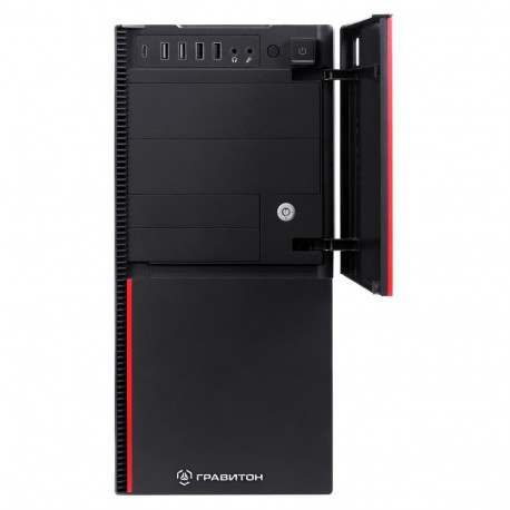 Персональный компьютер "Гравитон" Д50А RYZEN 5 5600GT/2x8GB/1xSSD512GB/FP_2xUSB2.0/RJ-45POE/450W/K+M/NoOS/3YST-5