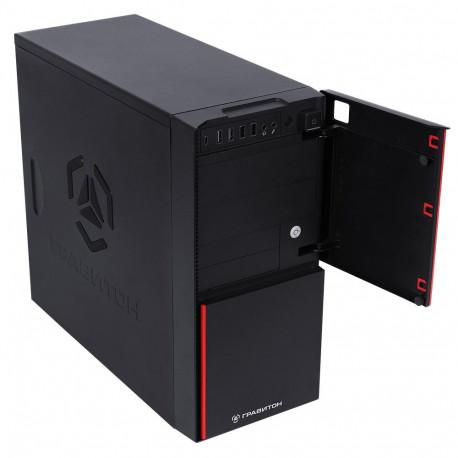 Персональный компьютер "Гравитон" Д50А RYZEN 5 5600GT/2x8GB/1xSSD512GB/FP_2xUSB2.0/RJ-45POE/450W/K+M/NoOS/3YST-3