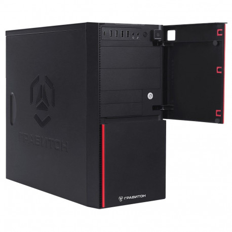 Персональный компьютер "Гравитон" Д50А RYZEN 5 5600GT/2x8GB/1xSSD512GB/FP_2xUSB2.0/RJ-45POE/450W/K+M/NoOS/3YST-2