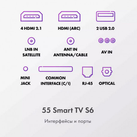 55" Телевизор HQ-LED HAIER 55 Smart TV S6 (DH1VVZD03RU)-14