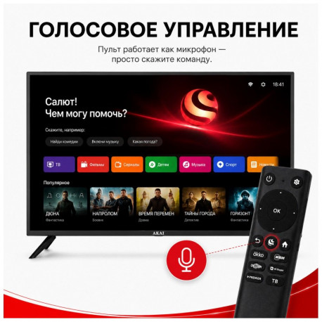 50" Телевизор Q-LED AKAI TA50BQ900 /UHD/SBER Салют/-4