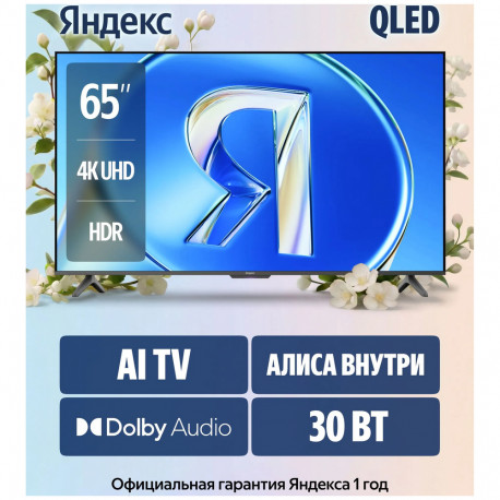 65" Телевизор Q-LED Яндекс ТВ Станция Бейсик QLED (YNDX-00081B)-3