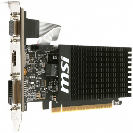 Видеокарта MSI GT710 2GB GDDR3 64bit VGA DVI HDMI PASSIVE LP RTL {20} (448233)-3