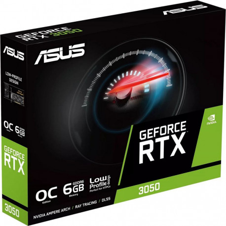 Видеокарта ASUS RTX3050 BRK OC 6GB GDDR6 96bit DVI-D DP HDMI 2FAN LP RTL [RTX3050-O6G-LP-BRK]-6