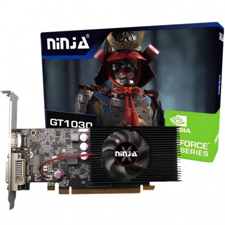 Видеокарта Ninja (Sinotex) GT1030 2GB GDDR5 64bit DVI HDMI 1FAN LP RTL {20} (607820)