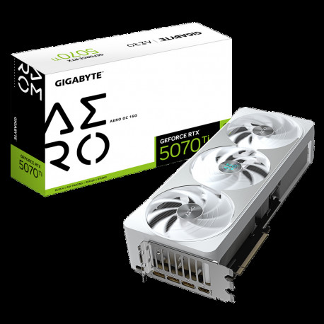 Видеокарта Gigabyte RTX5070Ti AERO OC 16GB GDDR7 256bit 3xDP HDMI 3FAN RTL