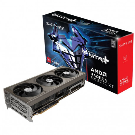 Видеокарта Sapphire RX9070XT NITRO+ OC 16GB GDDR6 256bit 2xDP 2xHDMI 3FAN RTL-1