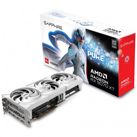 Видеокарта Sapphire RX9070XT PURE OC 16GB GDDR6 256bit 2xDP 2xHDMI 3FAN RTL-1