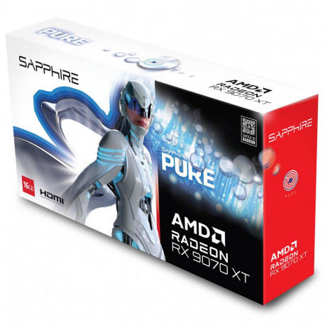 Видеокарта Sapphire RX9070XT PURE OC 16GB GDDR6 256bit 2xDP 2xHDMI 3FAN RTL-7