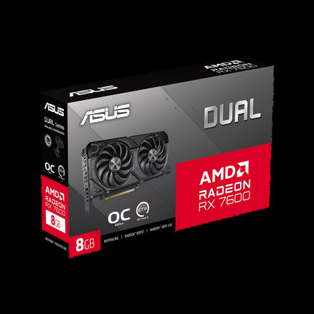 Видеокарта ASUS RX7600 DUAL EVO OC 8GB GDDR6 128bit 3xDP HDMI 2FAN RTL (DUAL-RX7600-O8G-EVO)-12