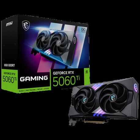 Видеокарта MSI RTX5060Ti GAMING OC 8GB GDDR7 128bit 3xDP HDMI 2FAN RTL