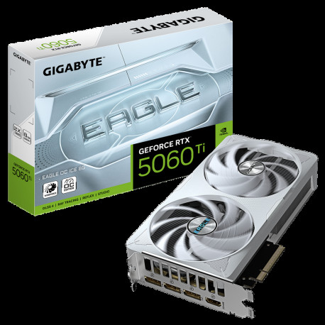 Видеокарта Gigabyte RTX5060Ti EAGLE OC ICE 8GB GDDR7 128bit 3xDP HDMI 2FAN RTL