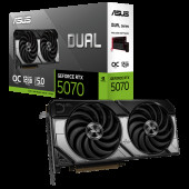 Видеокарта ASUS RTX5070 DUAL OC 12GB GDDR7 192bit 3xDP HDMI 2FAN RTL [DUAL-RTX5070-O12G]